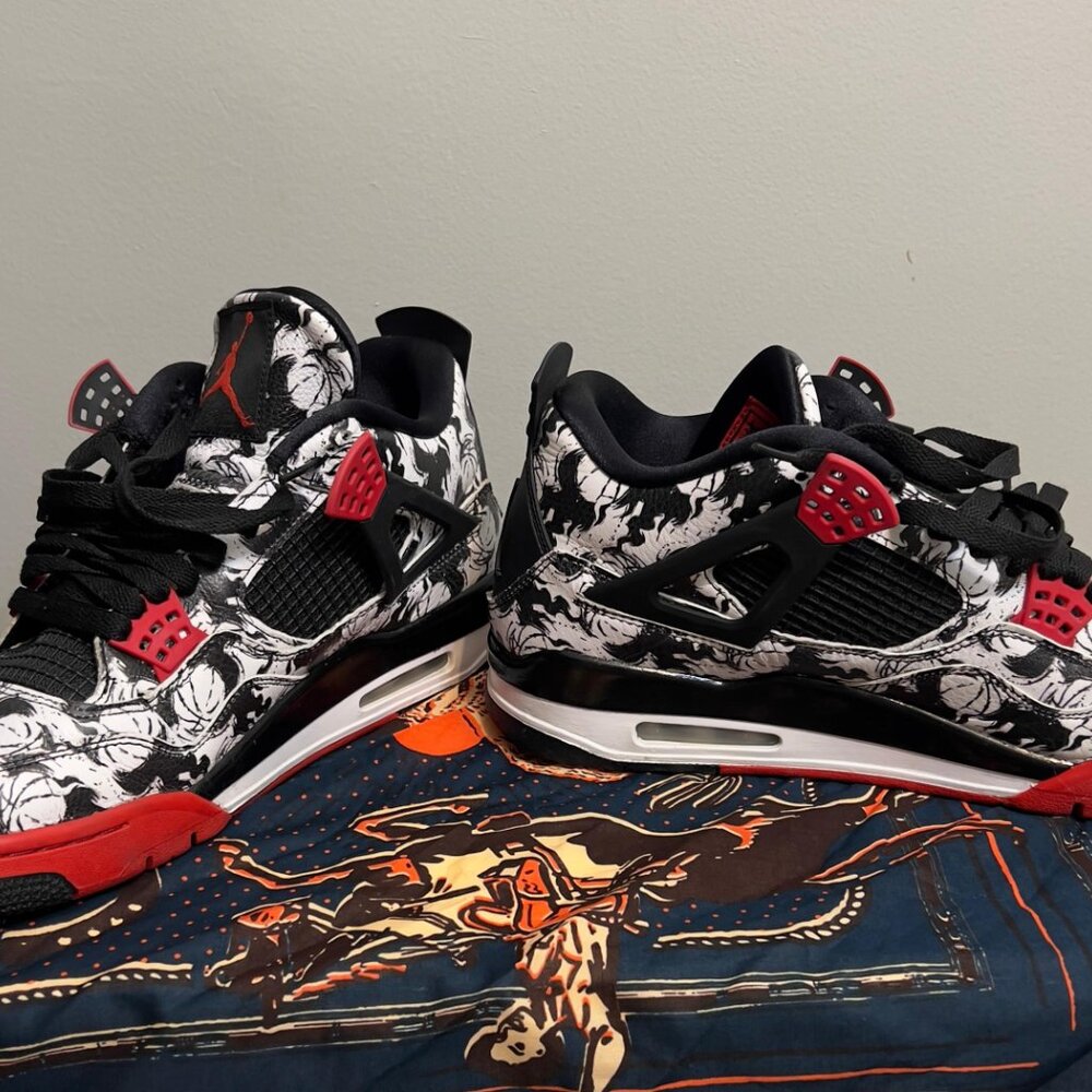 Jordan 4 "Tattoos"  sz 12 - Picture 3 of 7